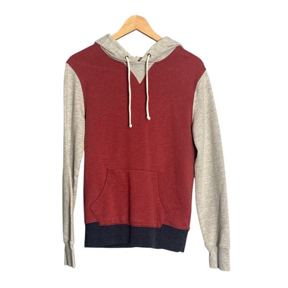 J.Crew Authentic Fleece Colorblock Hoodie Size XS‎ EUC